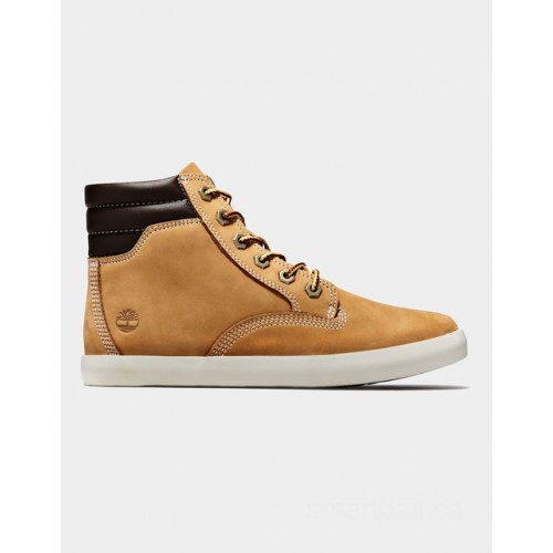 Timberland dausette high top sneakers for women in yellow