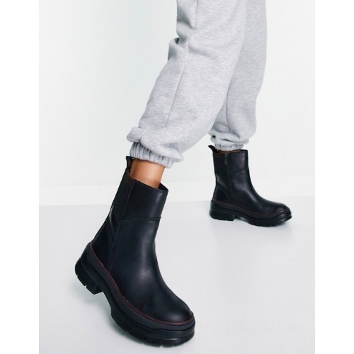 Timberland malynn side zip boots in black