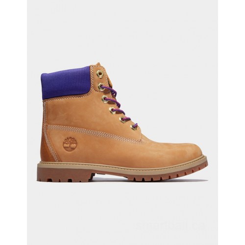 Timberland timberland® heritage 6 inch boot for women in yellow/purple