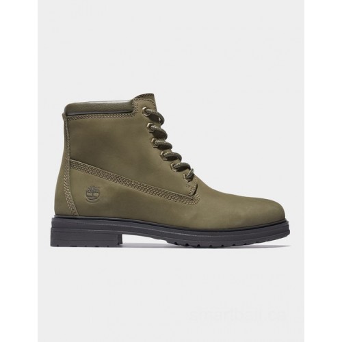 Timberland hannover hill 6 inch boot for women in dark green