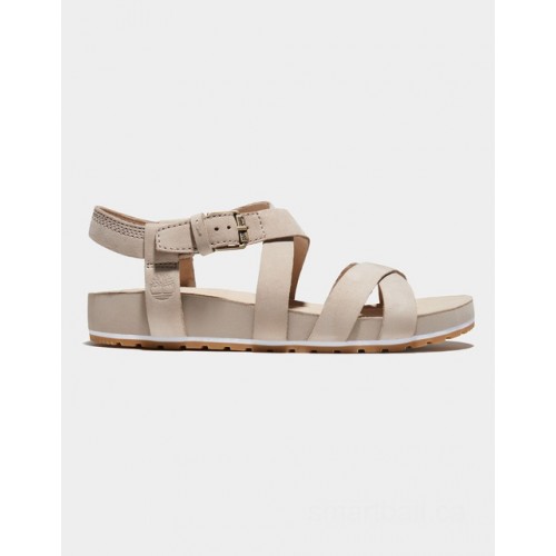 Timberland malibu waves ankle strap sandal for women in beige