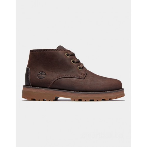 Timberland courma kid chukka boot for youth in dark brown