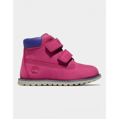 Timberland pokey pine winter boot for toddler in pink