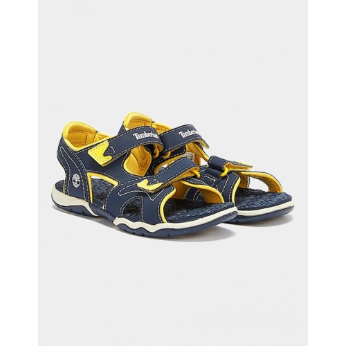 Timberland adventure seeker 2-strap toddlers navy / yellow sandals