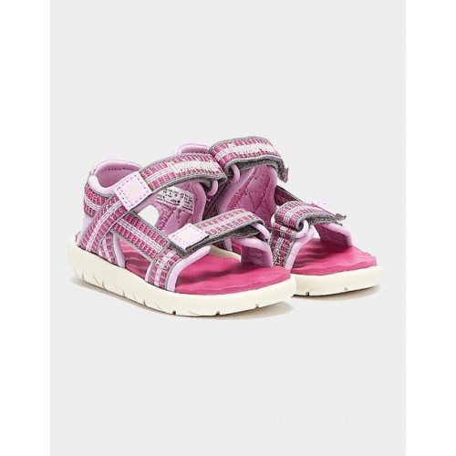 Timberland perkins row webbing 2-strap toddlers pink sandals