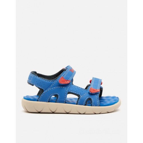 Timberland toddlers' perkins row 2-strap sandals - bright blue - timberland