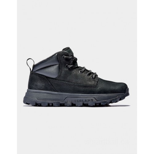 Timberland treeline mid hiker for youth in black
