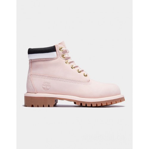 Timberland timberland® premium 6 inch boot for youth in light pink