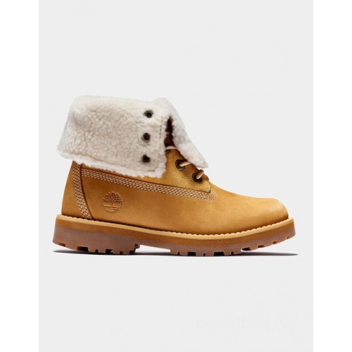 Timberland courma kid roll-top boot for junior in yellow