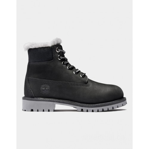 Timberland timberland® premium 6 inch winter boot for youth in black