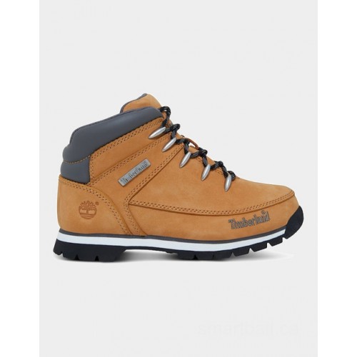 Timberland euro sprint mid hiker for youth in yellow