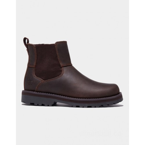 Timberland courma kid chelsea boot for youth in dark brown
