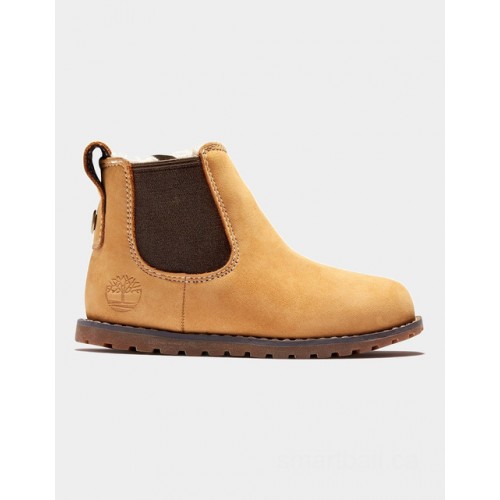 Timberland pokey pine winter chelsea boot for toddler in yellow