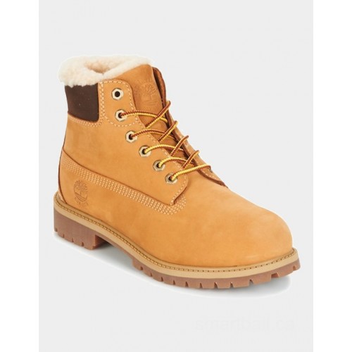 Timberland 6 in prmwpshearling lined  camel    