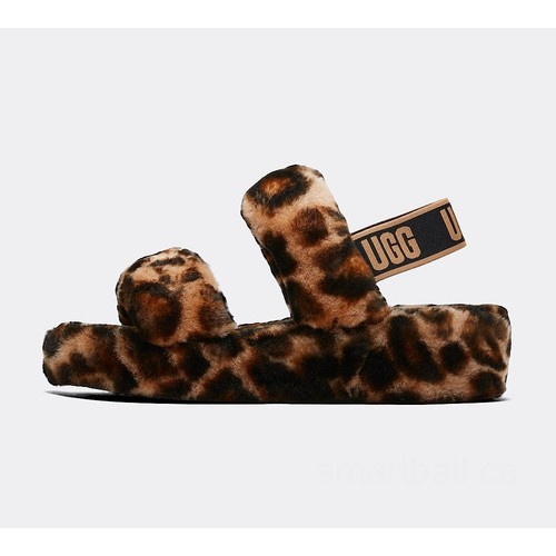UGG womens oh yeah panther print slide      