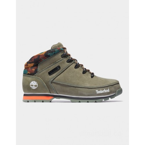 Timberland euro sprint hiker for men in green/camo