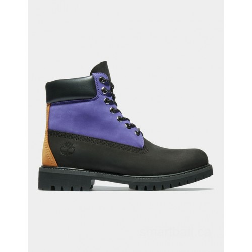 Timberland timberland® premium extra warm 6 inch boot for men in black/purple