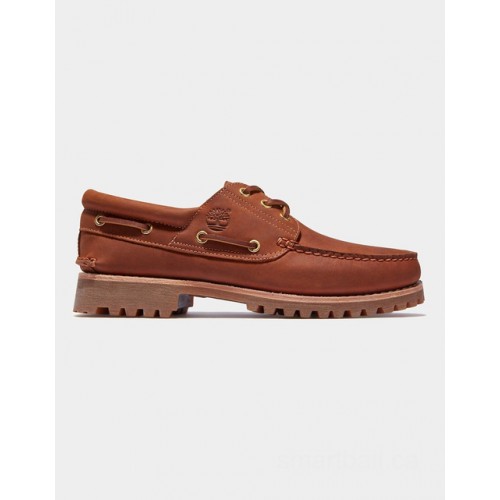 Timberland timberland® authentic 3-eye boat shoe for men in light brown