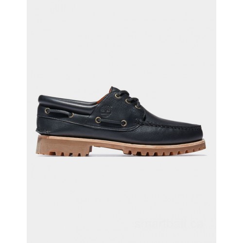 Timberland timberland® authentic 3-eye boat shoe for men in black