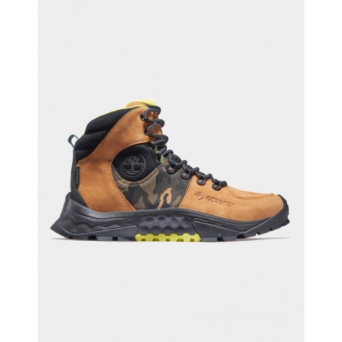 Timberland solar ridge gore-tex® greenstride™ hiking boot for men in yellow