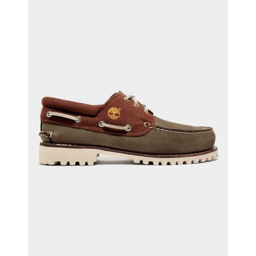 Timberland authentics boat shoe for men in greige
