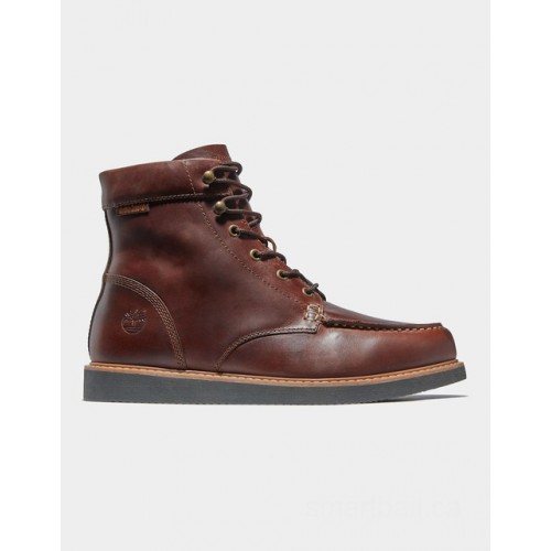 Timberland newmarket ii 6 inch moc-toe boot for men in brown
