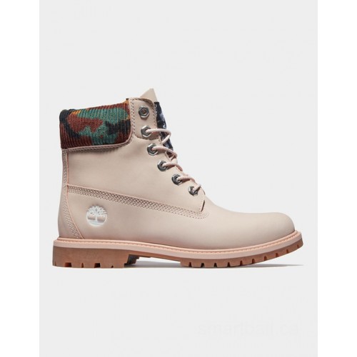 Timberland timberland® heritage 6 inch boot for women in light pink/camo