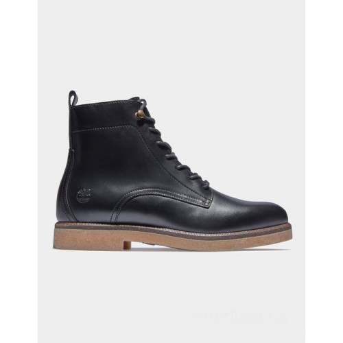 Timberland cambridge square lace-up boot for women in black
