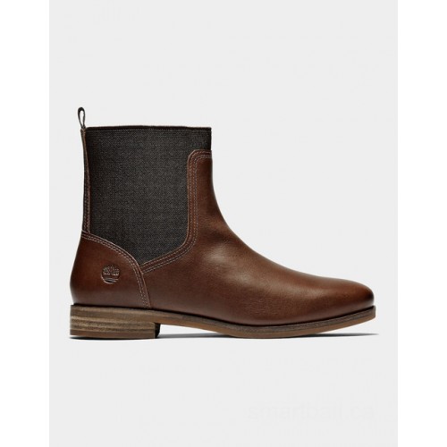 Timberland somers falls chelsea boot for women in dark brown