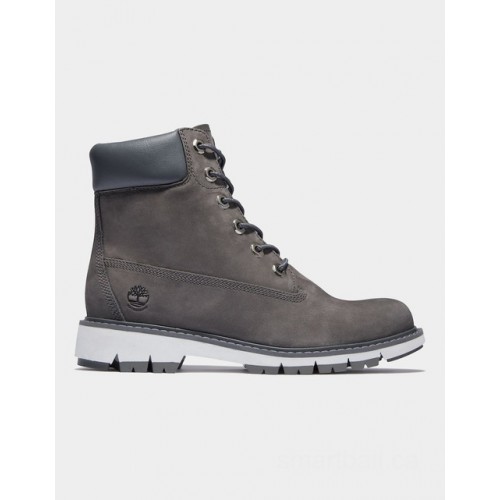 Timberland lucia way 6 inch boot for women in grey