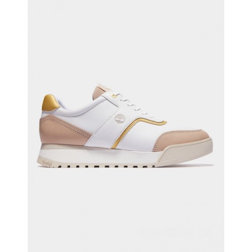 Timberland miami coast leather trainer for women in white