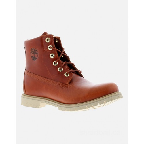 Timberland paninara collarless womens leather ankle boots rust uk size