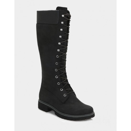 Timberland womens black premium 14 inch boots
