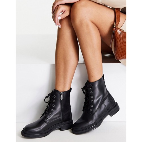 Timberland lisbon lane lace up boots in black
