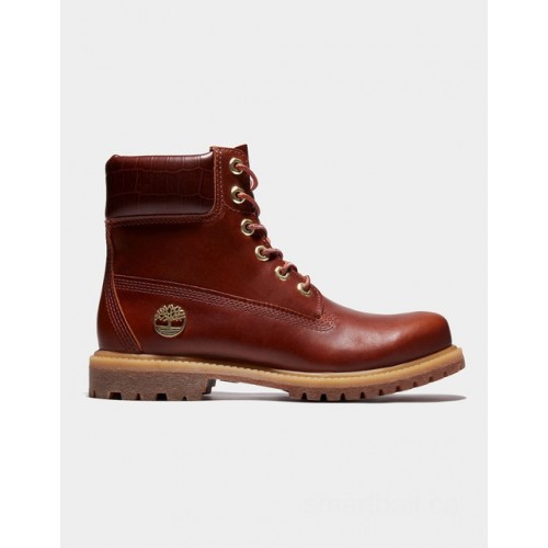 Timberland premium 6 inch boot for women in dark brown